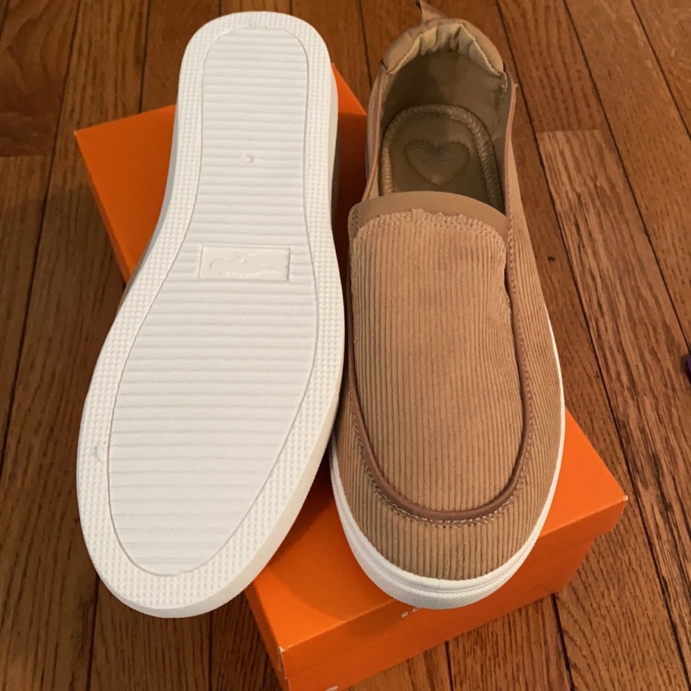 Rocket Dog Natural Flaxville Corduroy Savvy Slip-On Sneaker/Size 9 - Picture 6 of 6